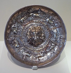 Gilded Silver Patera in the Archaeological Museum of Madrid, October 2022