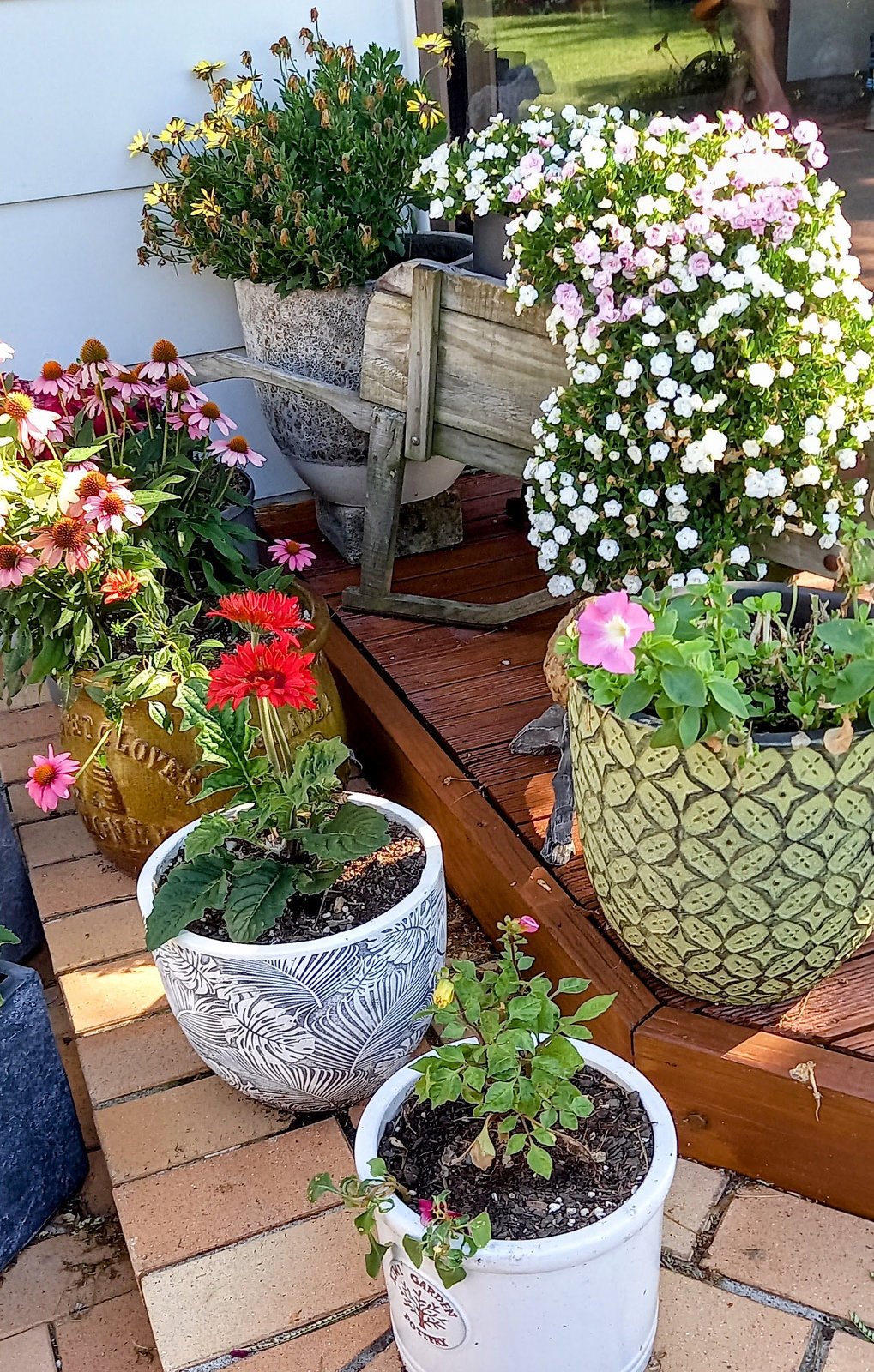 Pots On Patio.