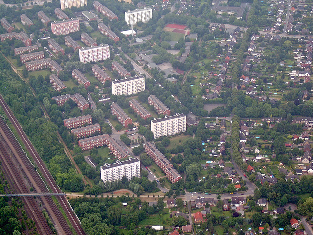 Brackstraße, Prassekstraße, Neuenfelder Straße im Juli 2005