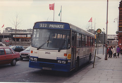 Ulsterbus 1499 (YXI 5499) in Dublin – 11 May 1996 (313-5A)