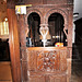 Pew at rear of church,  St Mary's Church, Grendon, Warwickshire