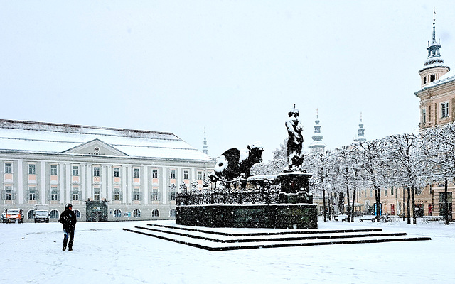 Klagenfurt, Neuer Platz, Lindwurmbrunnen