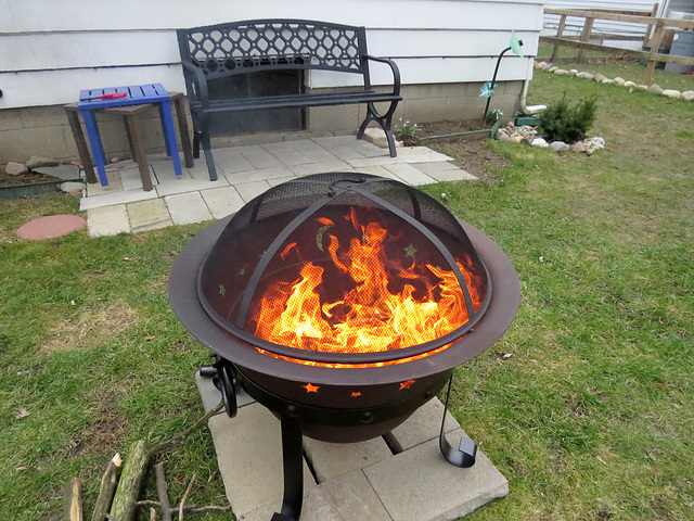 Our new fire pit