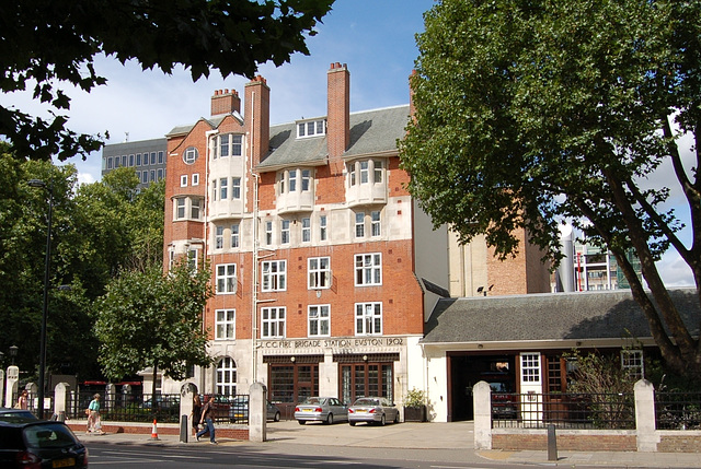 Fire Station of 1902, No.172 Euston Road, Camden, London