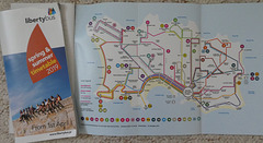 Libertybus timetable booklet and route map - Summer 2019 (P1040098)