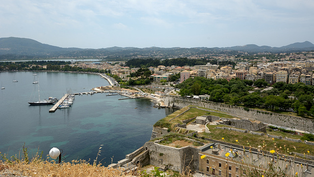 Corfu Town from the old fort