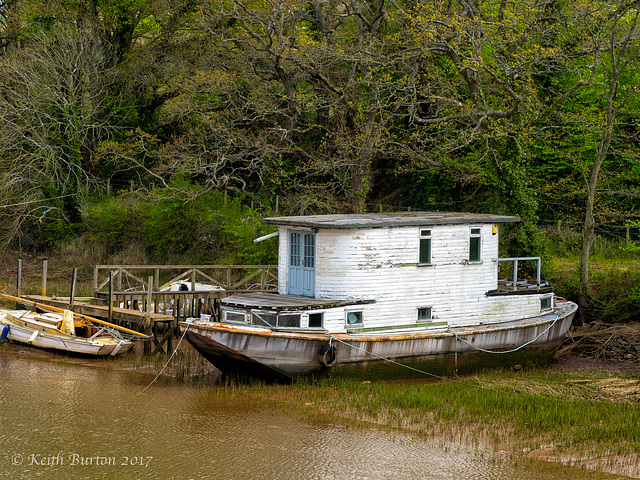 Houseboat on the River Dart