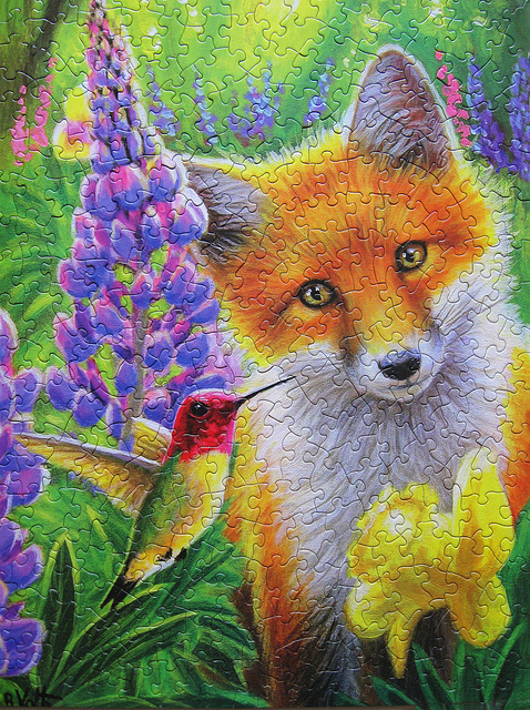 'Little Bird in the Lupines'