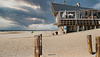 Strandpfahl-Cafe auf Texel