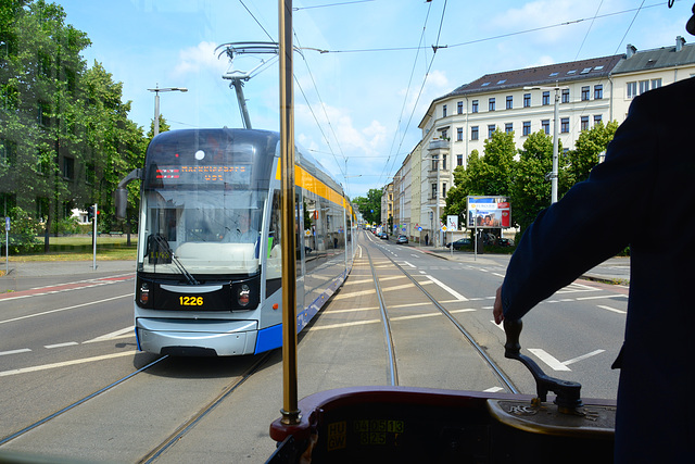 Leipzig 2015 – Straßenbahnmuseum – A trip with tram 179 – 179 meets 1226
