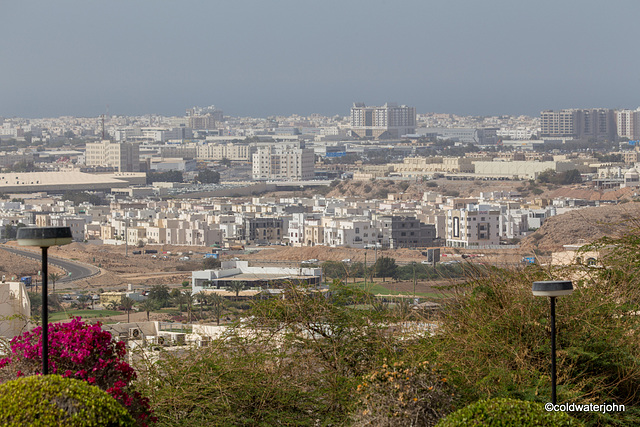 View from the Baushar hills, Oman