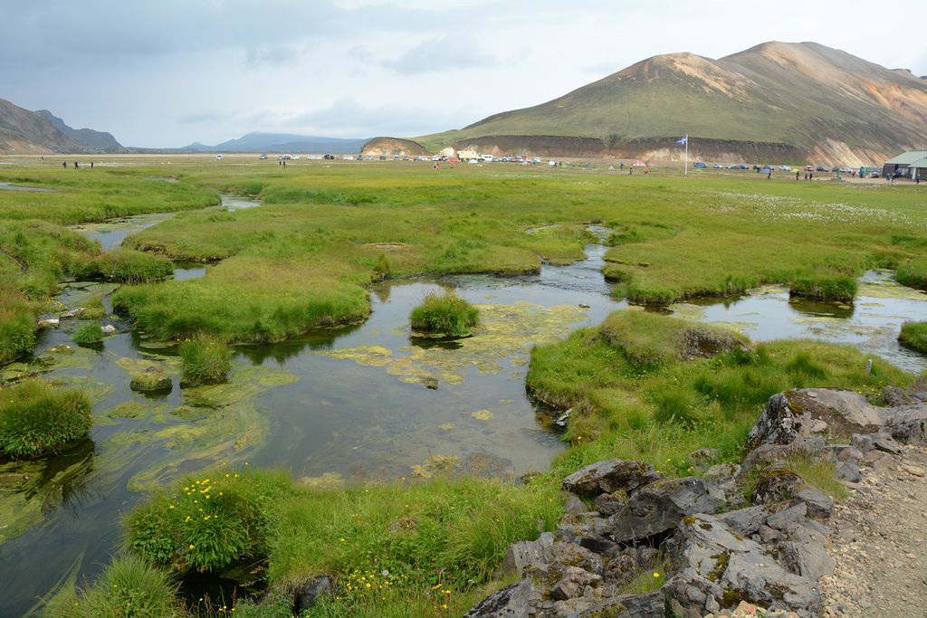 Iceland, Landmannalaugar Camping Area