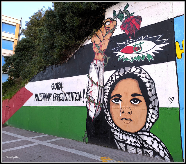 Por el pueblo palestino.