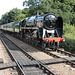 B.R. standard class 9F 92203 BLACK PRINCE arriving at Holt North Norfolk Railway with 1M08 10:33 from Sheringham 3rd September 2017