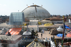 Kathmandu, Boudhanath Temple after Earthquake in 2015