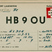 QSL HB9OU (1953)