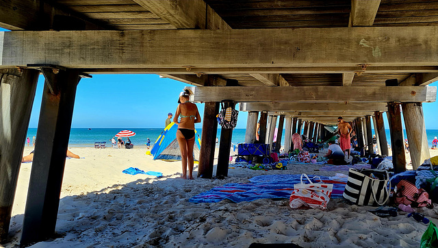 At the beach