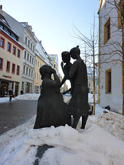Denkmal für die Marktweiber in Freiberg