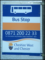 Cheshire bus stop