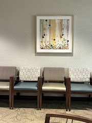 waiting room with modern art