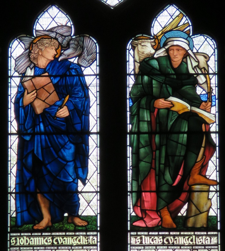 c19 morris glass at brampton church, cumbria