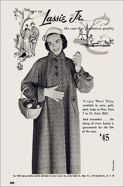 Lassie, Jr. Coat Ad, 1953