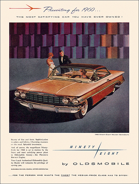 Oldsmobile Ninety-Eight Automobile Ad, 1959