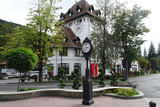 Clock At Sinaia Tourist Information Centre