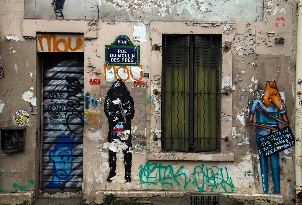 " Ecrire dans la rue ne fait pas de moi un humaniste "