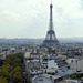View from atop L'Arc de Triomphe