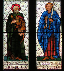 c19 morris glass at brampton church, cumbria