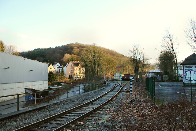 Gleise der Ennepetalbahn (Ennepetal) / 21.12.2019