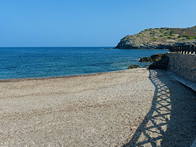 Fence shadow. Fence shadow.