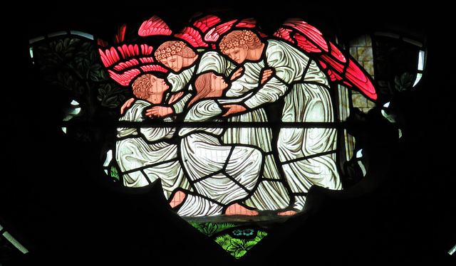 c19 morris glass at brampton church, cumbria