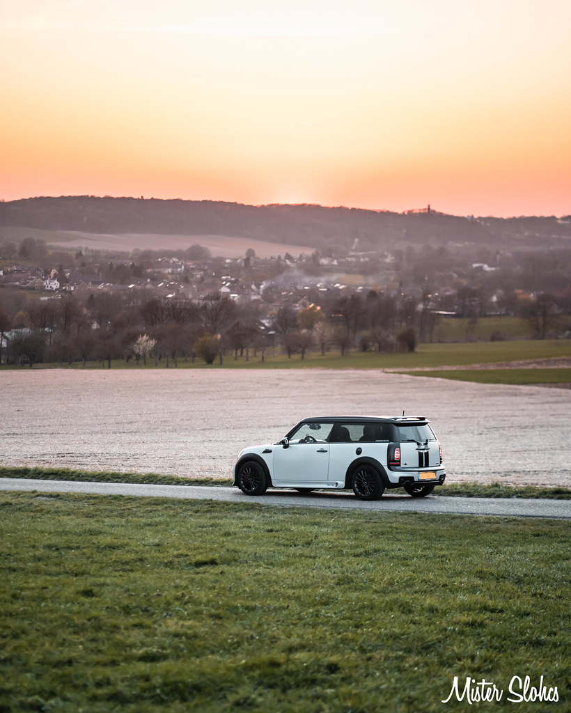 Mini R55 Clubman JCW enjoying the sunset!