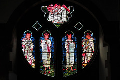 c19 morris glass at brampton church, cumbria