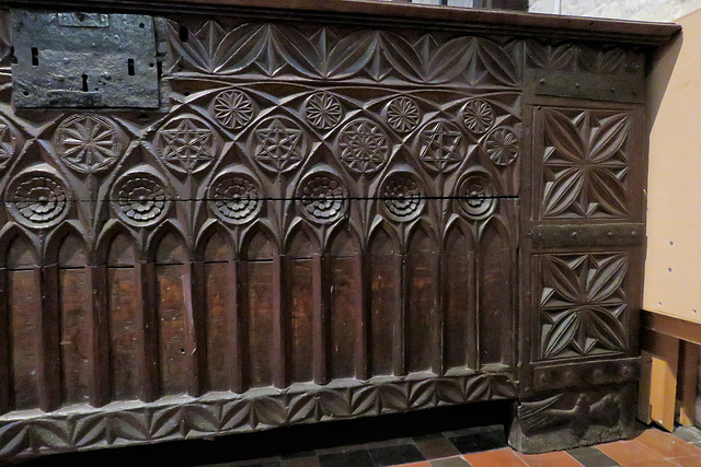 all saints church,  hereford,c14 chest