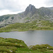 Bulgaria, The Track from The Kidney Lake (2282m, back from camera) through the Twin Lake (2243m, main object) to the Trefoil Lake (2216m, left in the distance)