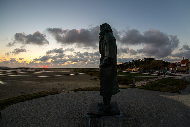 20140912 5263VRFw [NL] Sonnenuntergang, Skulptur, Terschelling