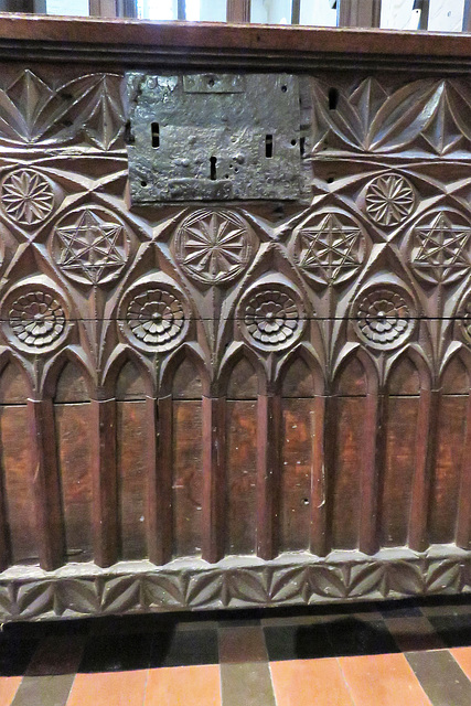 all saints church,  hereford,c14 chest