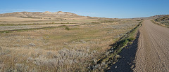 road, rails and buttes