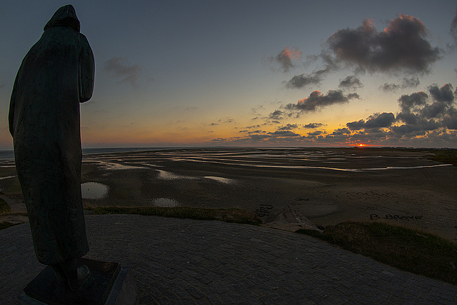 20140912 5262VRFw [NL] Sonnenuntergang, Skulptur, Terschelling