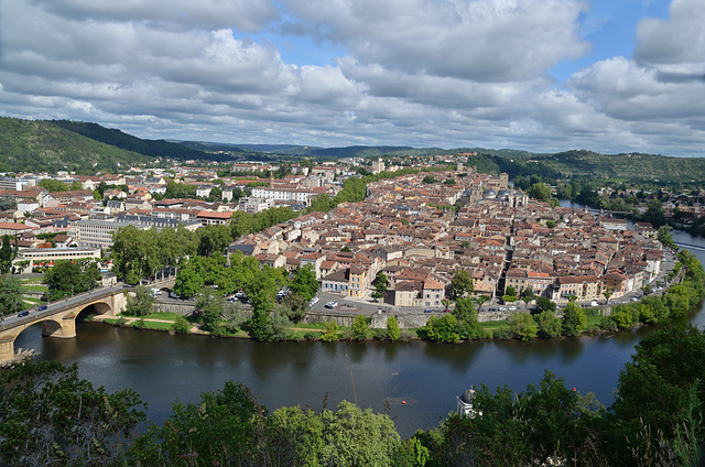 Blick auf Cahors