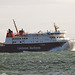 The MV Finlaggan leaving Port Ellen