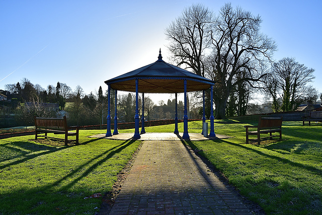 Low sun and long shadows, Jedburgh, Scottish Borders