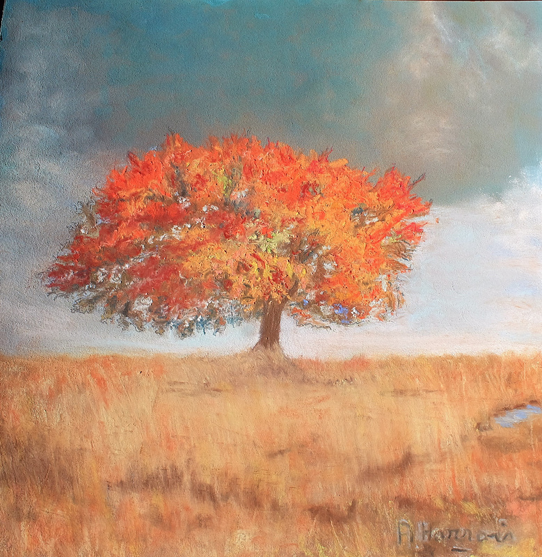 couleurs d'automne, un de mes pastels