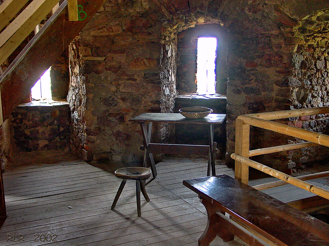 Gnandstein, Turmzimmer der Burg