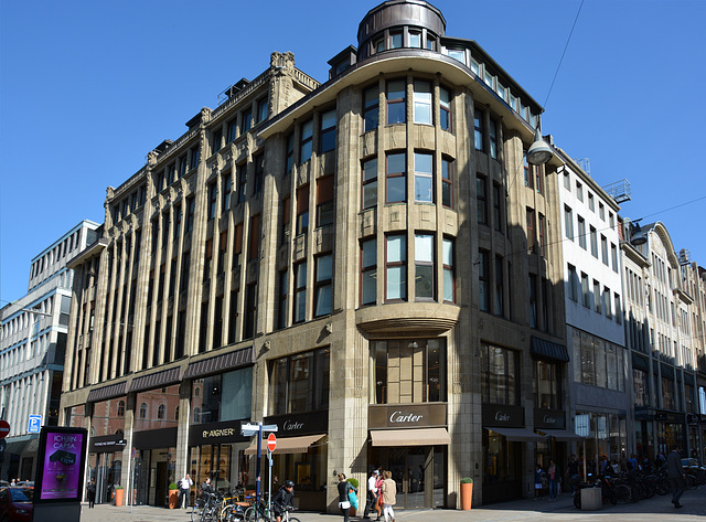 Das Hübner-Haus Ecke Neuer Wall/ Poststraße (4xPiP)