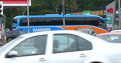 Sanders Coaches (FJ60 EFS?) at Fiveways, Barton Mills - 24 Aug 2024 (P1190330)