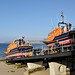 Sennen lifeboat and a visitor